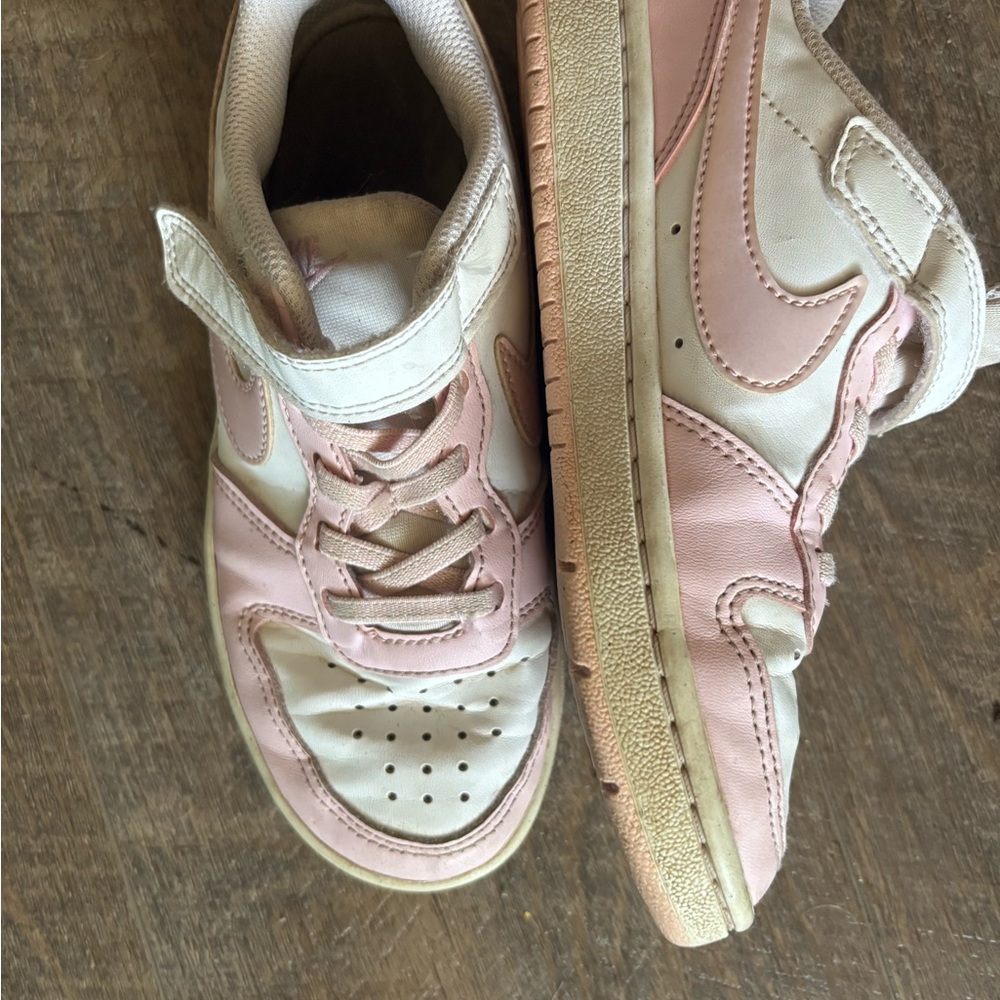 Kids Pink and White Sneakers